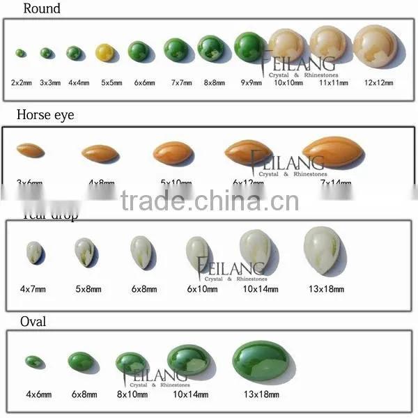 Feilang hot sale new style ceramic hotfix stone for nail art