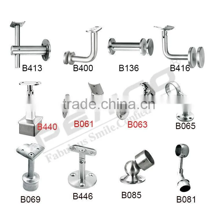 Removeable inbox balustrade handrail bracket for glass
