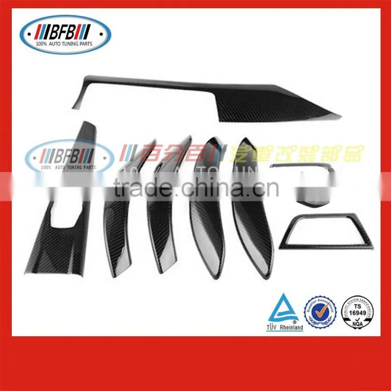 wholesale auto stick on interior trim FOR BMW F30 3 series 2015 2016 carbon black