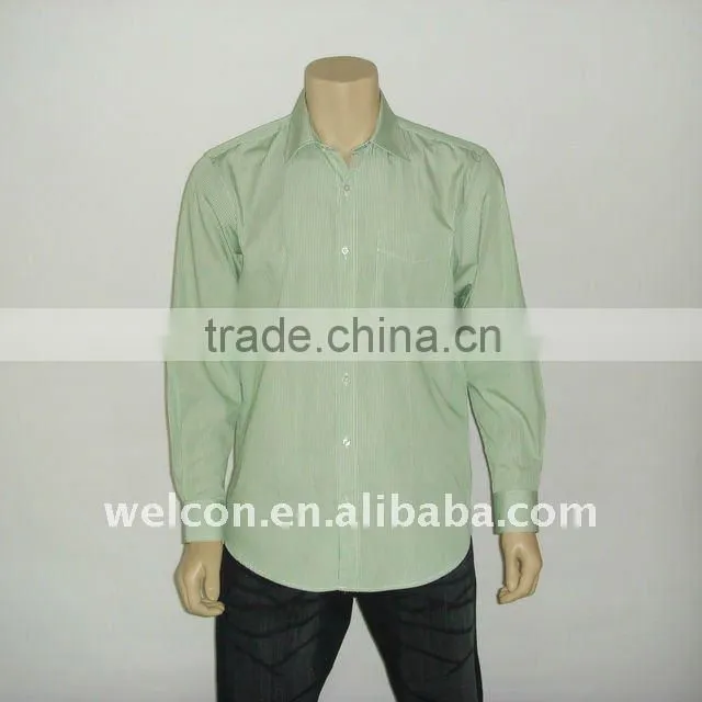 100% cotton urban casual long sleeve popular shripe OEM shirt