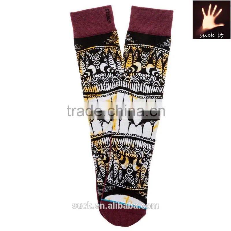 100% combed cotton young boy 3d tube Socks with Creative Designs