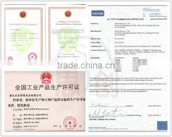 Safety footwear for working outdoors construction steel toe shoes
