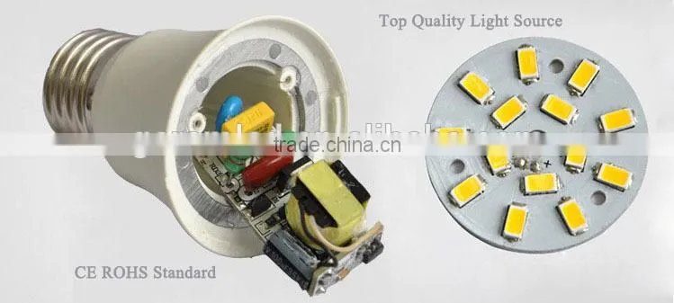 2015 New design Top sale Best price CE ROHS FCC AC85-265v 130 degree LED Bulb E27 E26 5W