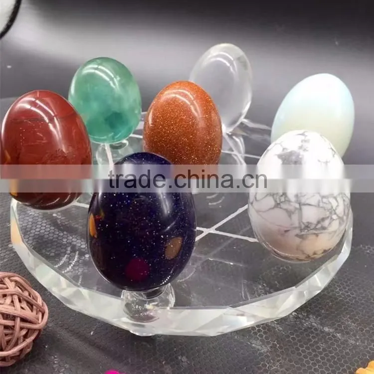 Natural Rock Semi Precious Crystal Stone Chakra Yoni Egg Set