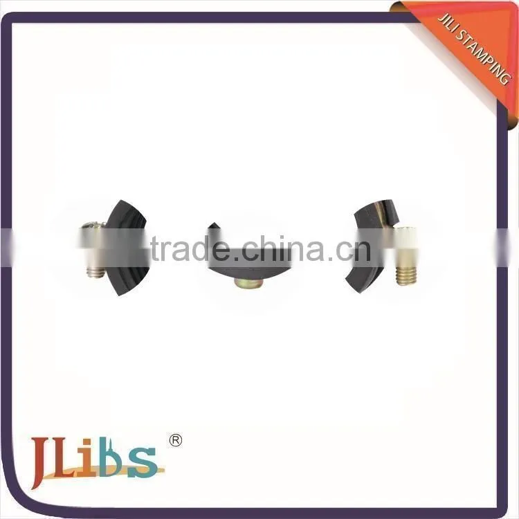 Carbon steel M6 pipe fitting with rubber/galvanized steel pipe fitting,single clamps one side close