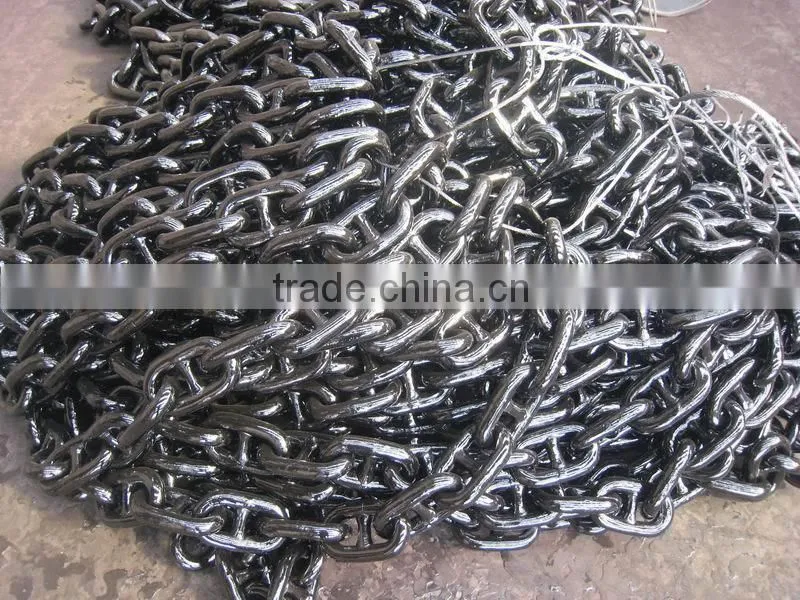 CCS certificate black painted chain anchor chain