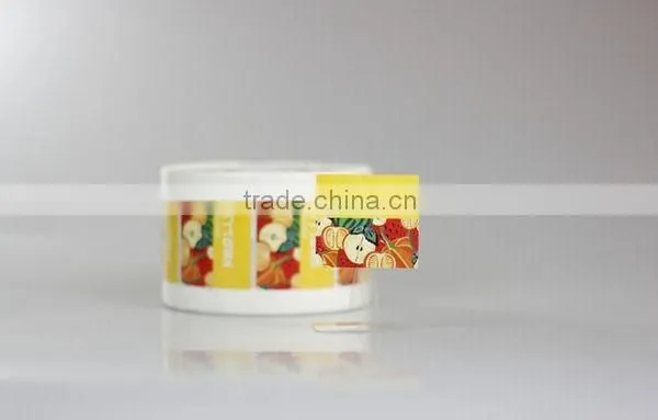PET paper waterproof sticker label produced manudatcurer