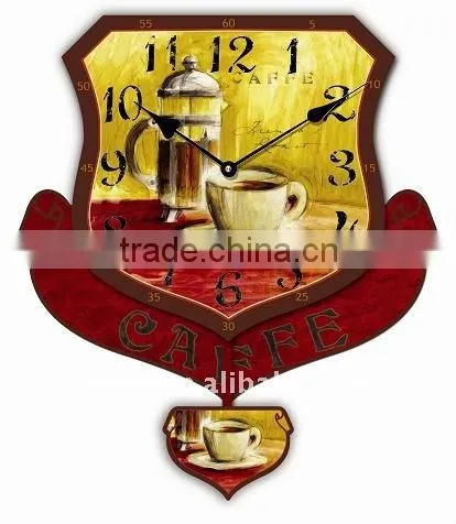 wooden pendulum wall clocks