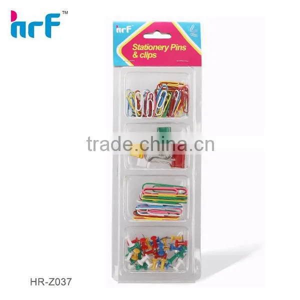 104 Piece Mixed Stationery Set Stationery Paper Clips Push Pins Projects