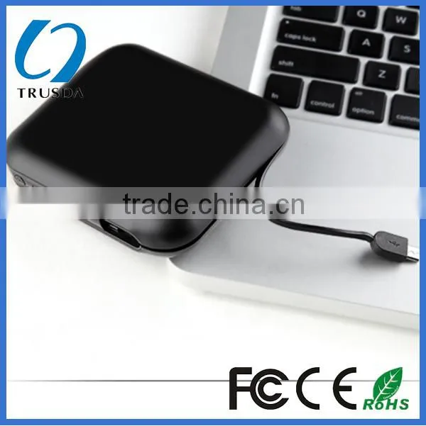 Built in calbe portable power bank 12000 mah
