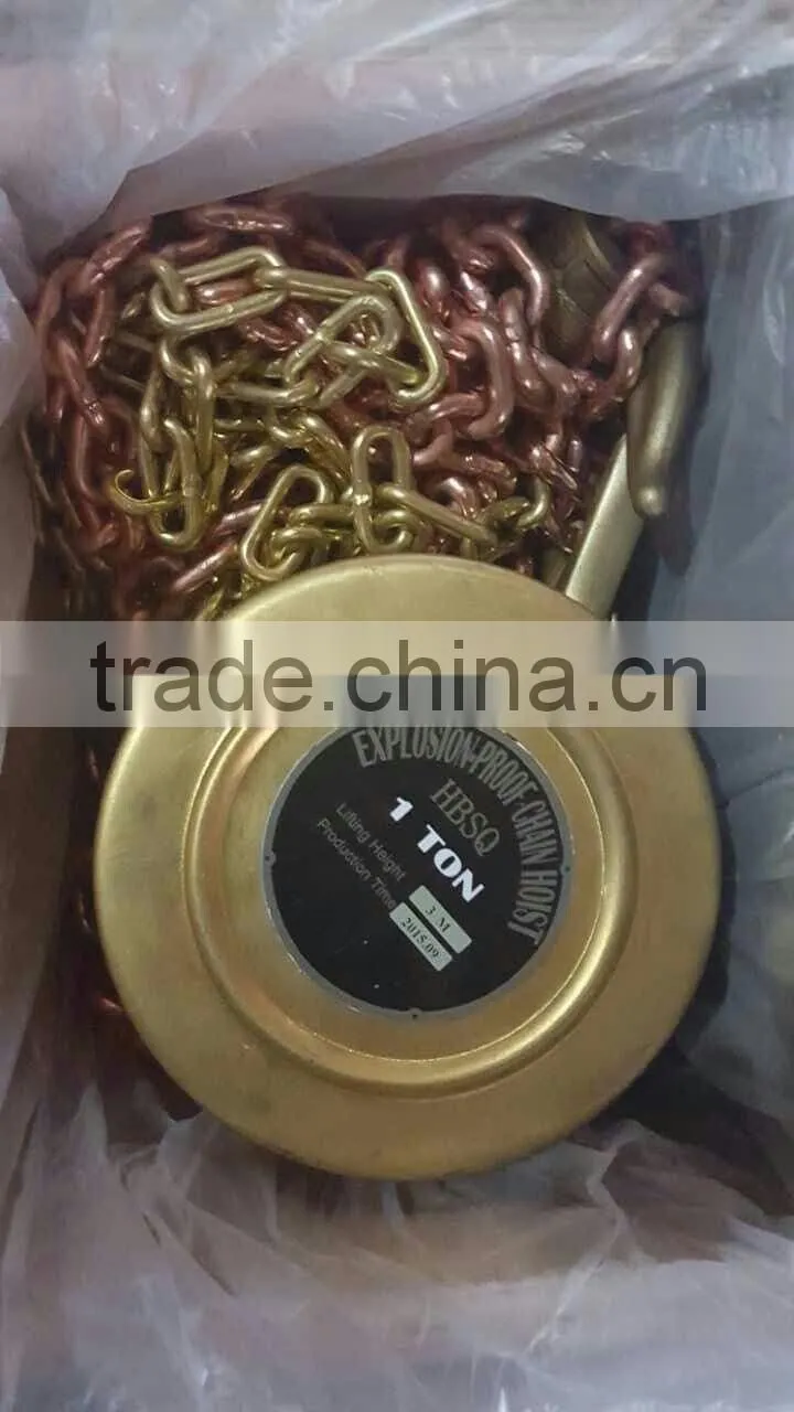 Explosion proof manual chain hoists