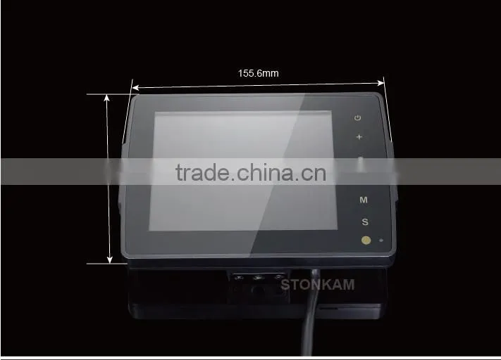5 inch car safety system with touch button monitor