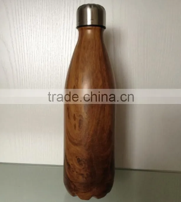 Water transfer Stainless steel bottle/ dip insulated bottle/ vacuum water drink bottle