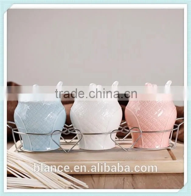 bulk ceramic spice jars decorative design with ceramic lid