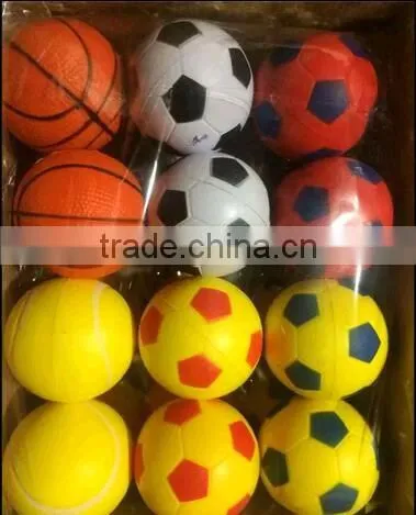 cheap custom logo pu foam round stress ball