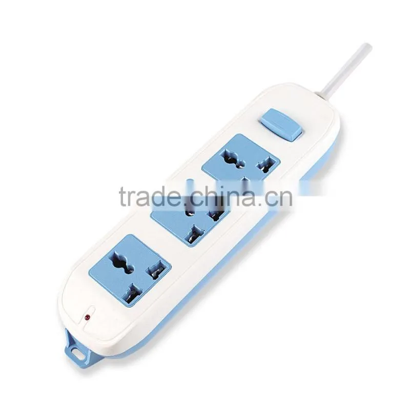 3 Ways Wall Mounting Universal Switch Extension Lead Socket