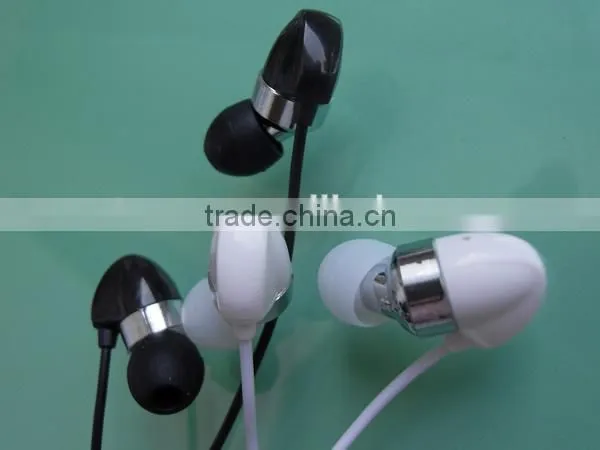 High quality sound color metal earphone headset for girls