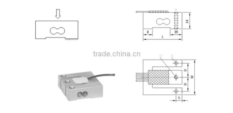GPB204 100kg Chinese miniature load cell sensor