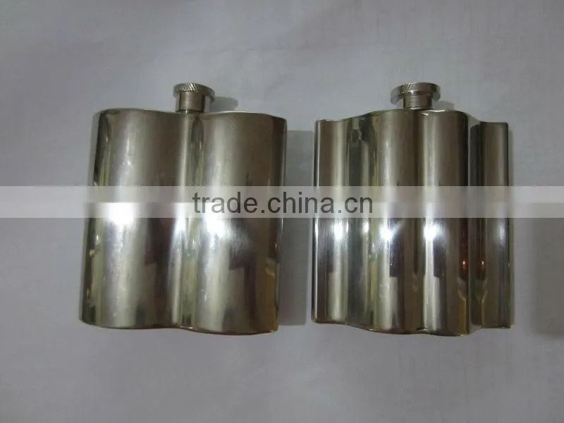 Hot sale Mustache shape stainless steel hip flasks