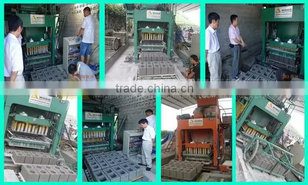 China machine export south africa QTJ 5-20 automatic cement concrete brick block making machine