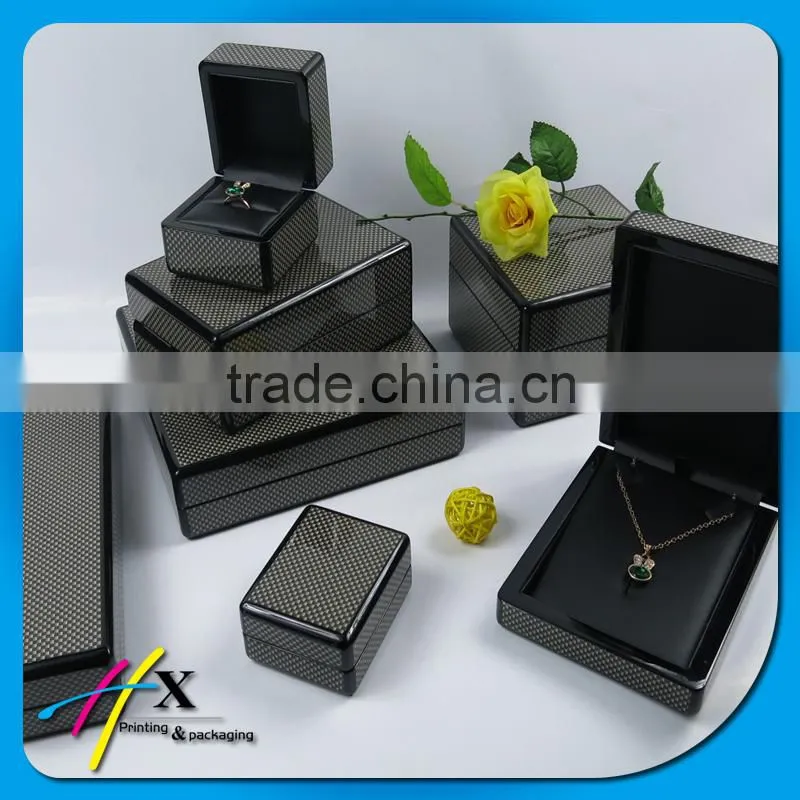 gift and promotion industrial use customized luxury wooden jewerly box for jewelry set packaging