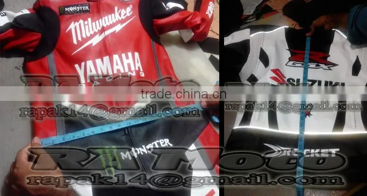 Motorcycle leather suit, one piece
