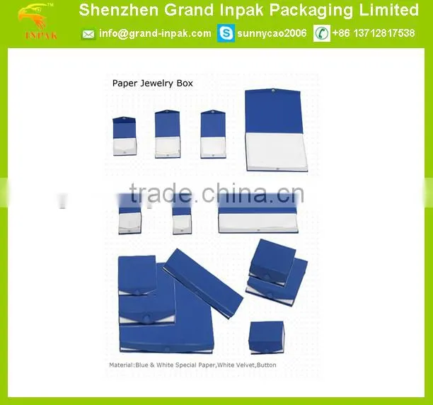 Hot sale art paper jewelry packaging gift box with logo/packing box for jewelry