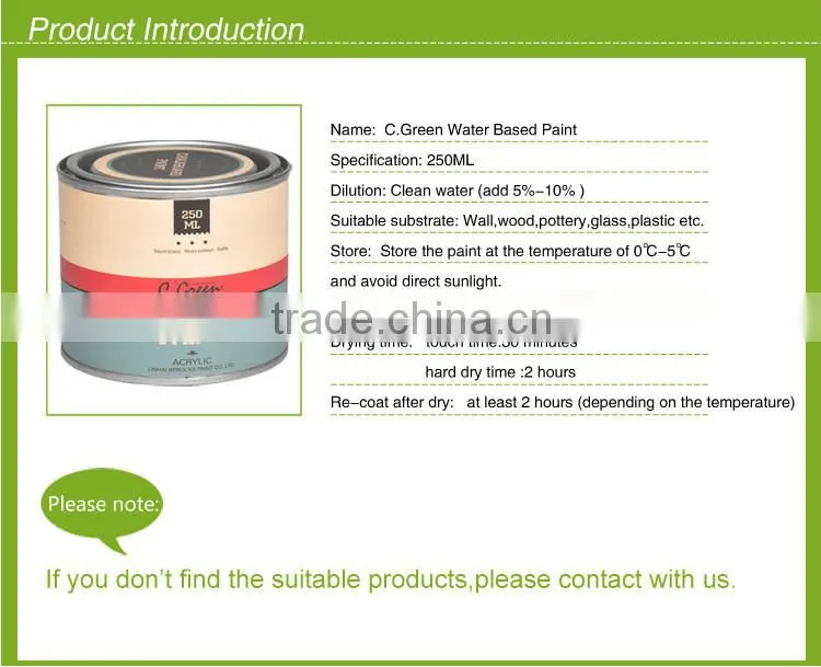 250ml washable non-toxic black chalkboard paint for class