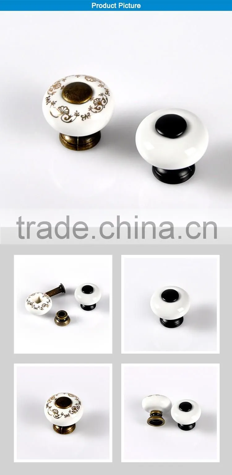 Super quality eco-friendly fancy ceramic cabinet knob pulls