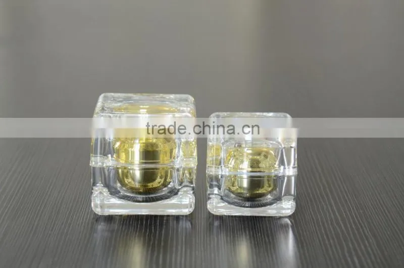 aluminum and plastic cosmetic packaging cream jar, 10g 30g 50g plasitc jar