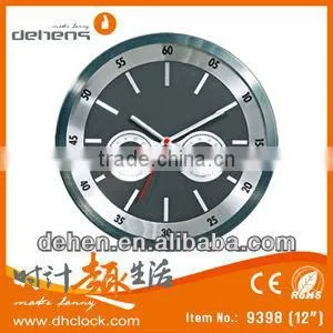 glass wall clock