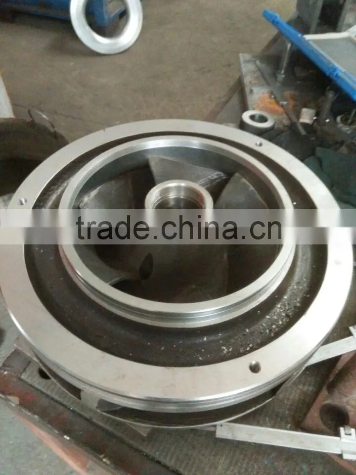 Paper Pump impeller 3DD High Cr 30 % precision sand casting