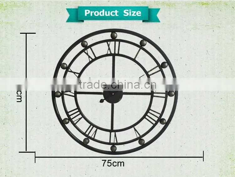 Large wall clock home decorative quartz clock