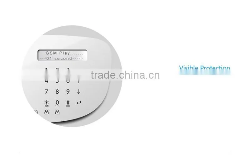 home automation wireless fire alarm system GSMhome security smoke sensor burglar alarm system