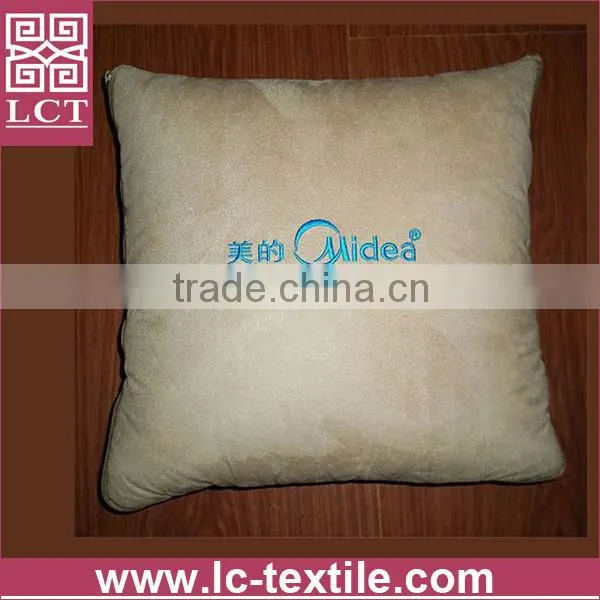 personalized design embroidery soft miro plush gift cushion pillow for promotional use(LCTP0107)