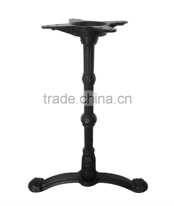 Cast Iron Black Wrinkle Powder Fancy Outdoor Table Leg