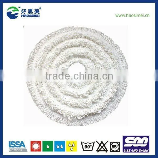 Industrial professional clean floor round hook and loop fastener pad