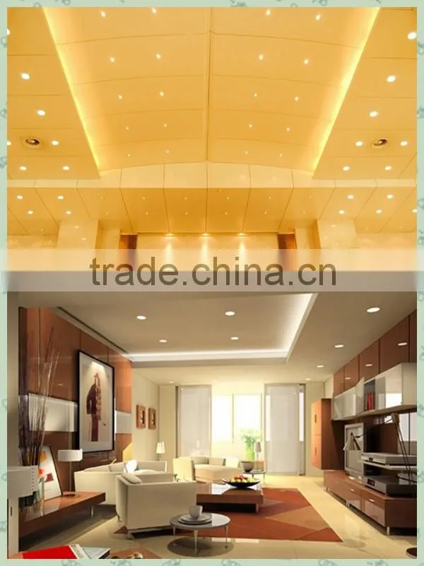 Round shape aluminun 18w led ceiling light with optical lens