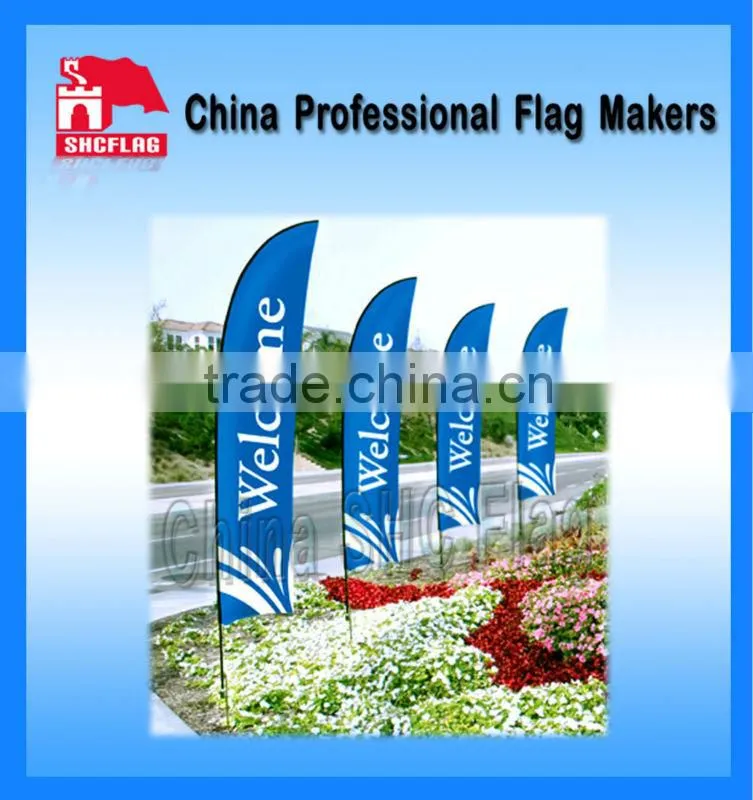 custom water filled base feather flag