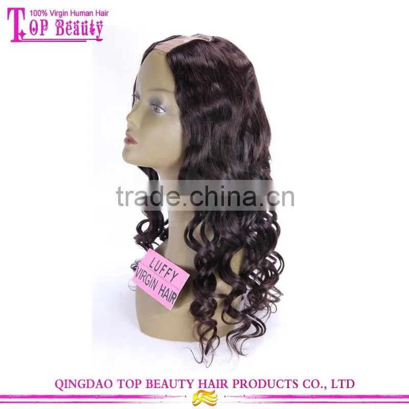 Ali Trade Assurance Paypal Accepted Factory Price Tangle Free Professional Indian Remy Hair U Part Wig