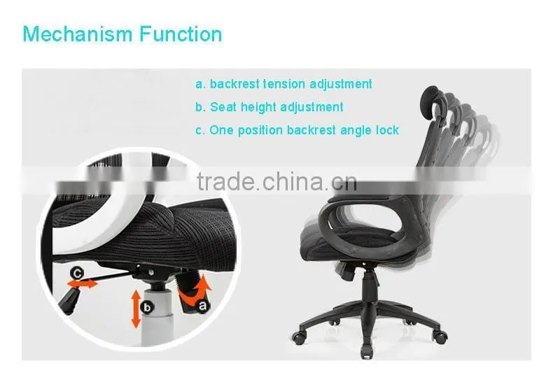 2016 M17 Swivel PU Leather Mesh Office Racing Gaming Reclining Computer Desk Chair