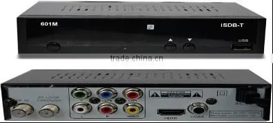 GOOD QUALITY analog tv decoder mpeg4 isdb-t set top box COL601M
