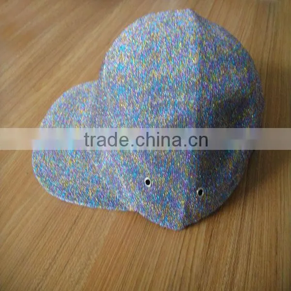 Paillette shiny Plain snapback caps had hats