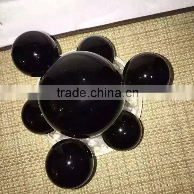 Hot wholesale nature crystal quartz obsidian sphere/ball seven star for home decoration