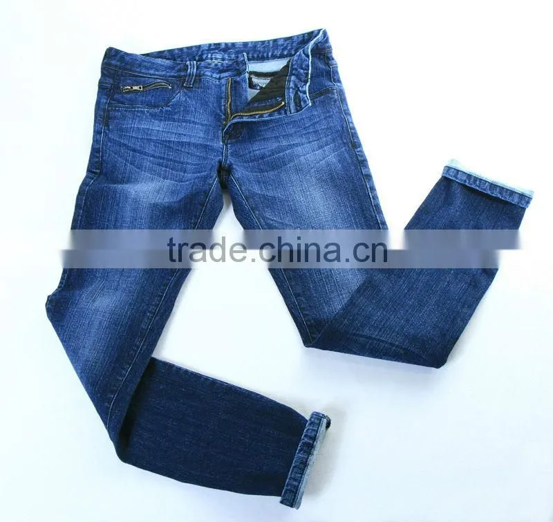 OE Denim Fabric 11.4 oz Dark Indigo+Grey Yarn Dyed Cotton Spandex Composition