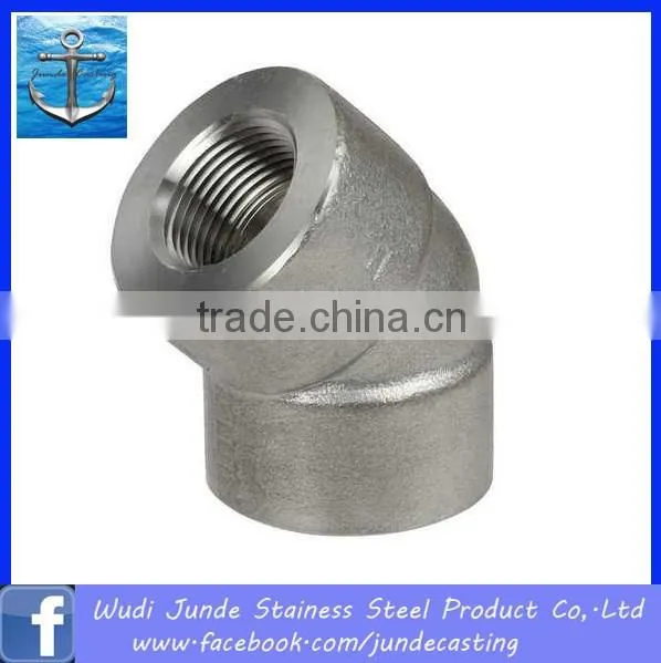 stainless steel 60 degree elbow pipe fitting for marine hardware