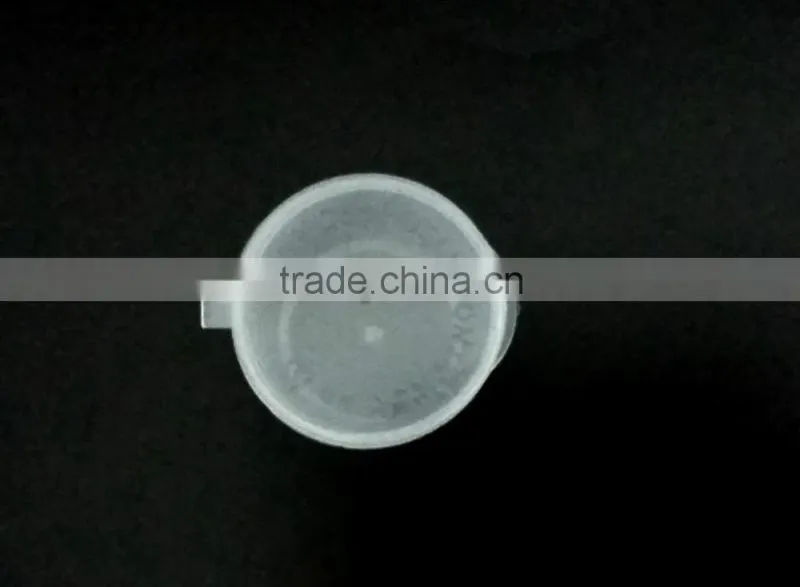 2 oz Hinged Clear Round plastic Sauce Cups with Lids 50ml