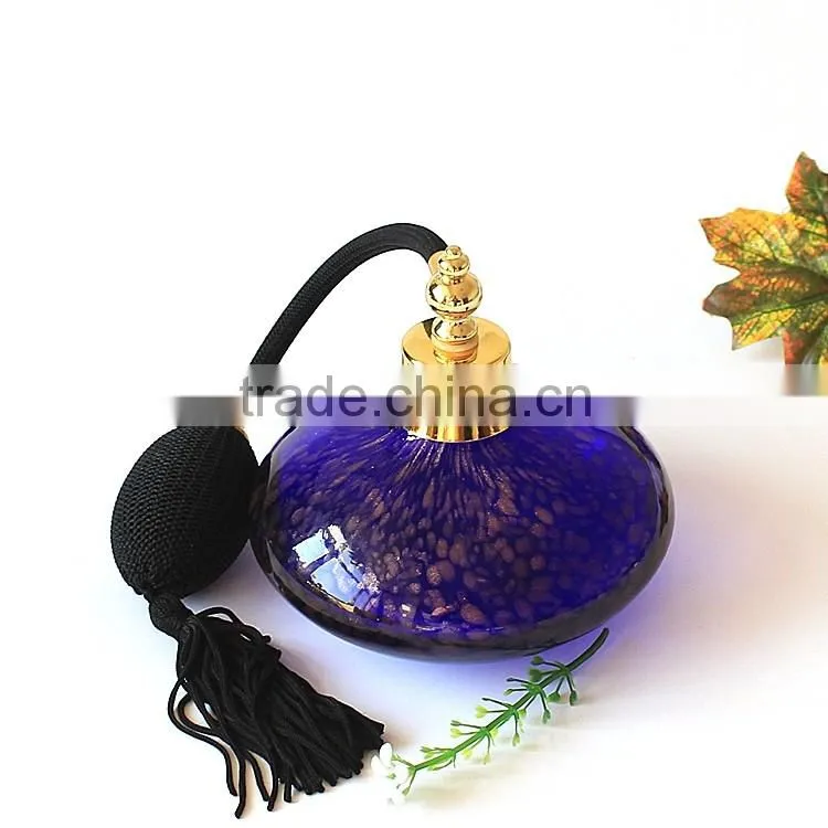 150ml High Quality New Design Hot Sale Big Capacity Blue Airbag Glass Perfume Bottle
