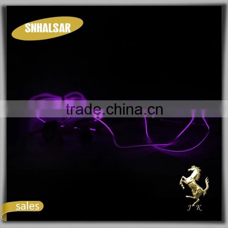 Fashion light stereo necklace earphones for sporting, new ear piece