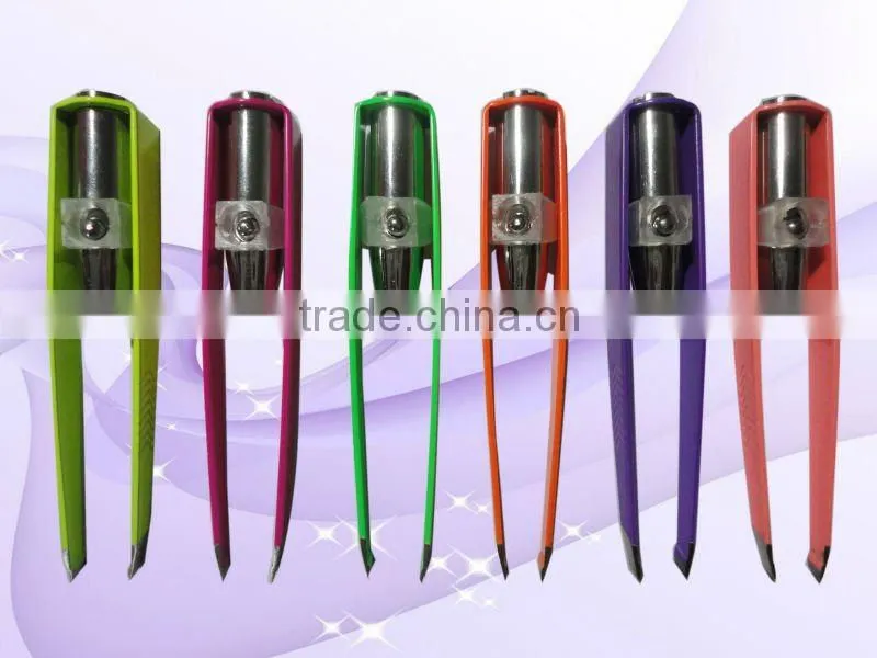 2016 LED Tweezers,painting tweezers with silicon grip